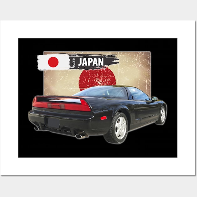 1991 Acura NSX in Berlina Black 08 Wall Art by Stickers Cars